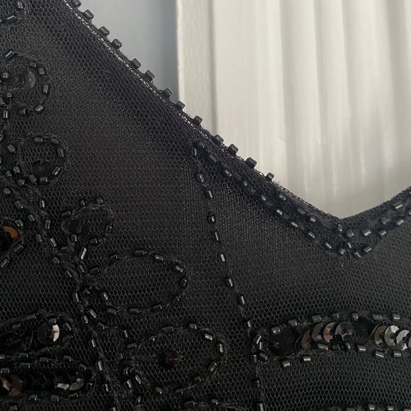 Beaded Black Dress - Picture 4 of 9
